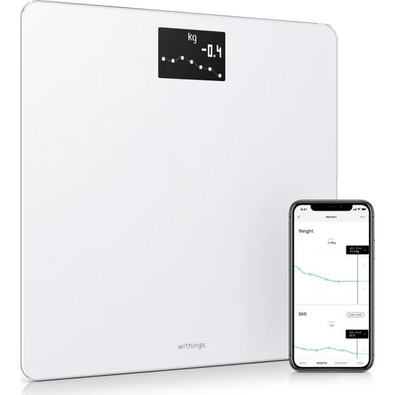 Withings Body Wi-Fi Vægt, Hvid, op til 180 kg