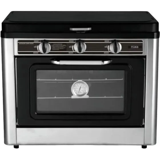 Incasa Kombineret ugn/spis med 2 brændere, 25 L, propan/butan