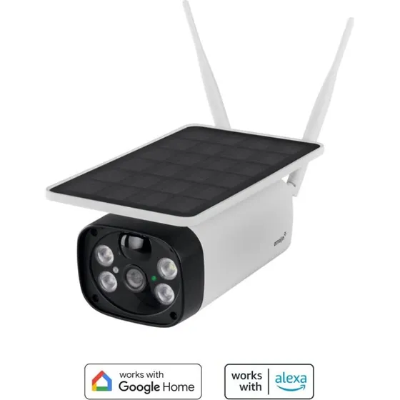Omajin OSC-01-EU Solcelledrevet Udendørs Kamera med WiFi og Sirene