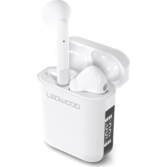 Ledwood Apollo TWS Hvide In-Ear Hovedtelefoner med Display