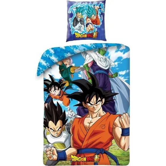 Dragon Ball Z Mikrofiber Sengetøj Sæt 140x200 cm, 2 dele