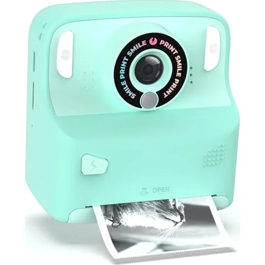 Mobility On Board Pixiprint Instant Kamera, Turquoise, 5 Ruller