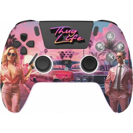 Freaks & Geeks Thug Life Trådløs PS5-controller med LED