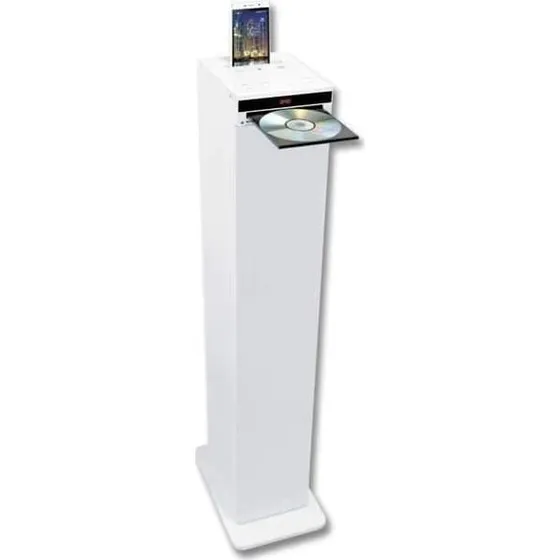 Inovalley HP32-CD-W Bluetooth-højttaler, hvid, 4x15W