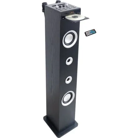 Inovalley HP49CD Bluetooth Sound Tower, 100W, Svart