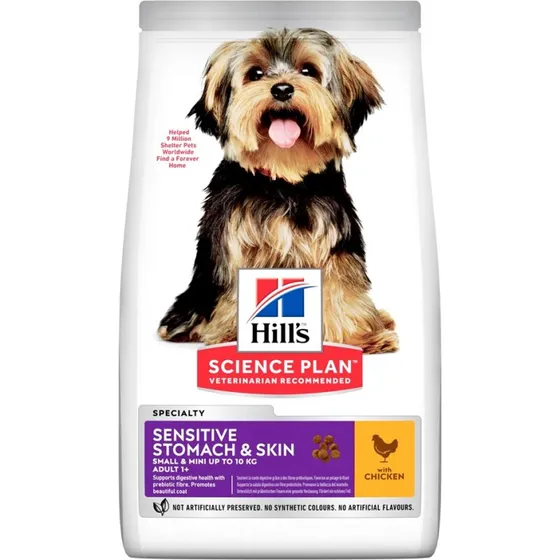 HILL'S SCIENCE PLAN Sensitive Stomach & Skin Small & Mini, kylling 3 kg