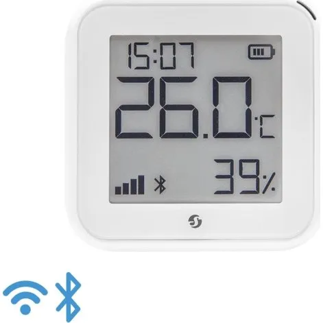 Shelly Plus H&T Gen3 Smart Temperatur- og Fugtighedssensor, Hvid