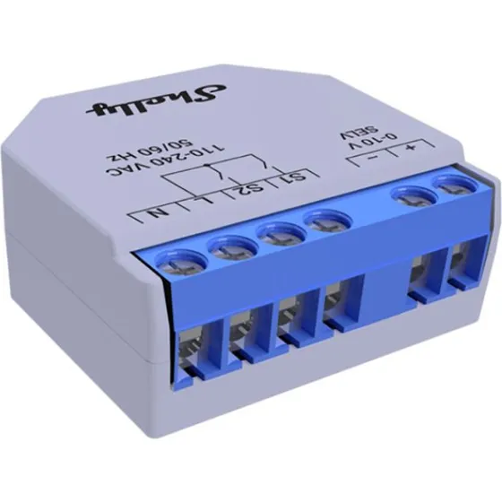 Shelly Plus 0-10 V Dimmer – Smart WiFi-dæmper