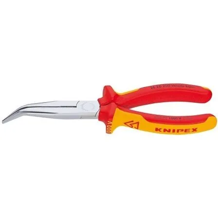 Knipex Fladrundtang (storkenæb) VDE 200 mm, forkromet
