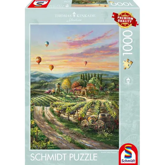 Schmidt Puslespil 1000 brikker – Peaceful Valley Vineyard