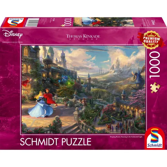 Schmidt Puzzles Disney Dreams Collection: Sleeping Beauty Dancing in the Enchanted Light – 1000 Brikker