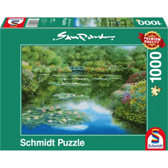 Schmidt Puzzles 1000 Brikker - Sam Park Water Lily Pond