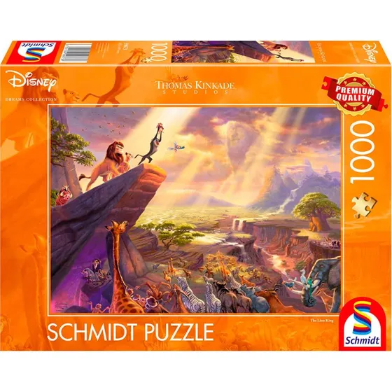 Schmidt Puzzle: Disney Løvernes Konge (1000 brikker)