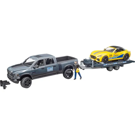 Bruder 02504 RAM 2500 Power Wagon med Roadster Race Team