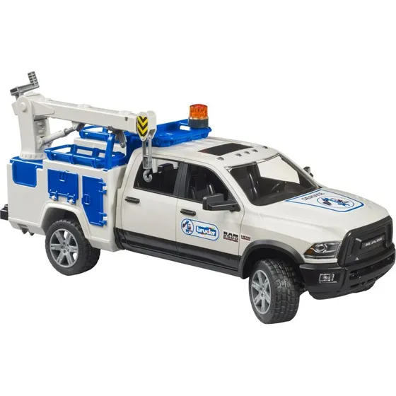 Bruder RAM 2500 Service Truck med kran og roterende lys
