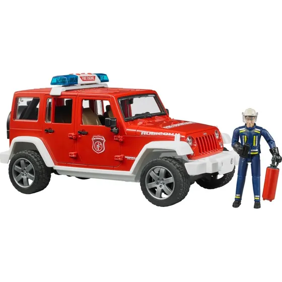 Bruder Professional Series Jeep Wrangler Rubicon Brandbil med Brandmand Legesæt