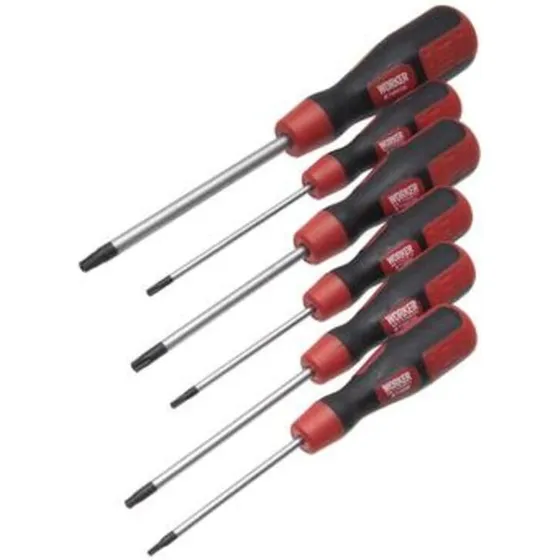 Worker Torx skruetrækkersæt 6 dele (T10–T40)