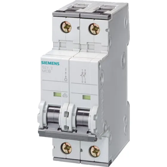 Siemens 10kA 2P C 6A Automatsikring 5SY4206-7