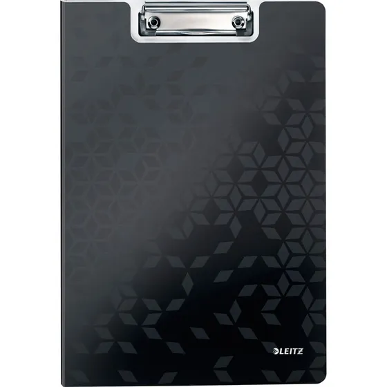 Leitz WOW Clipboard med Forside, A4, Sort