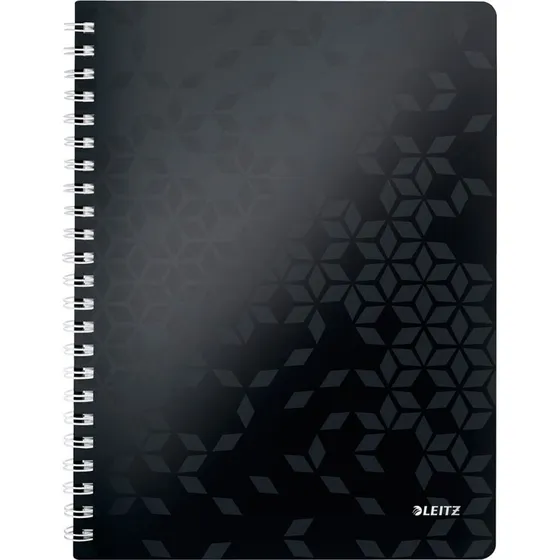 Leitz WOW Notesblok A4 Sort 80 ark