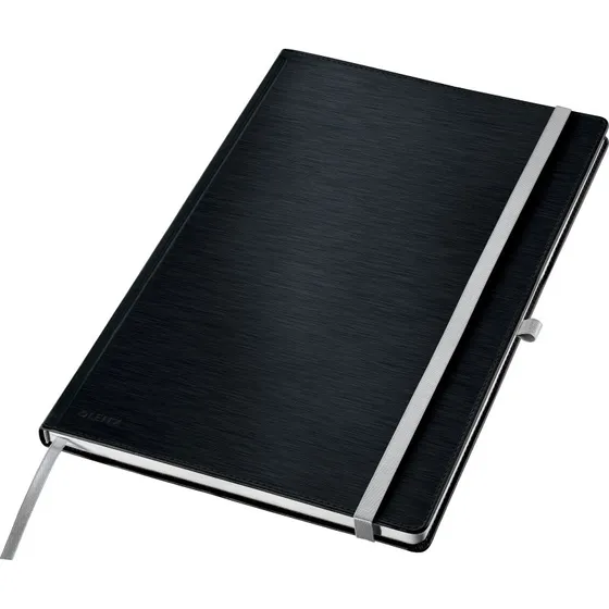 Leitz Style Notesbog A4 Sort 160 Sider Kvadreret