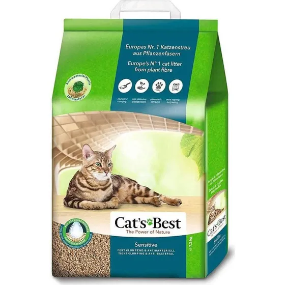 Cats Best Sensitive Træfibre Kattegrus 20 l