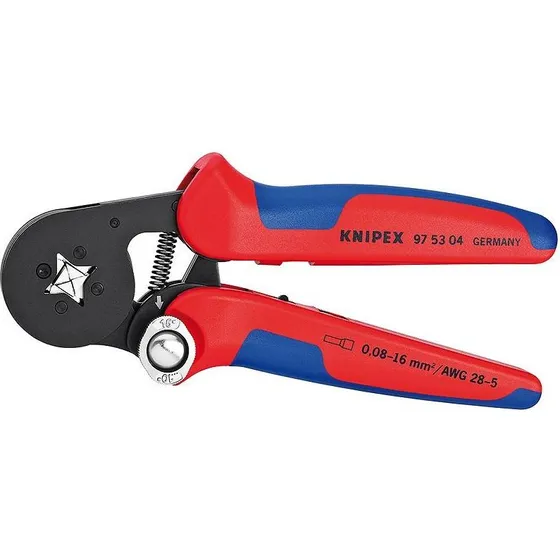 Knipex Crimptang 97 53 04, 180 mm, blå/rød
