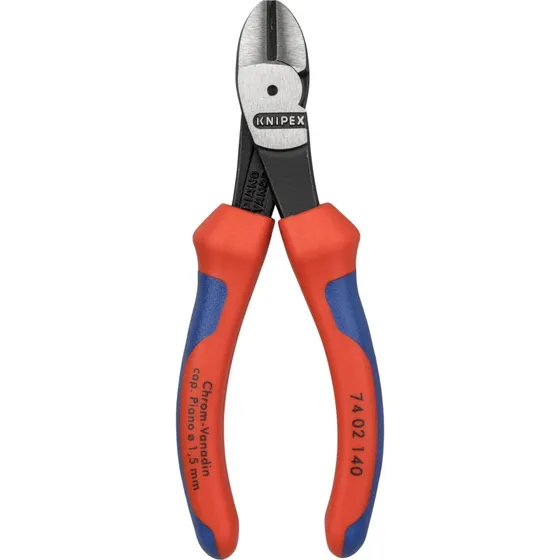 Knipex Kraft-skævbider 140 mm sort med flerkomponent-håndtag