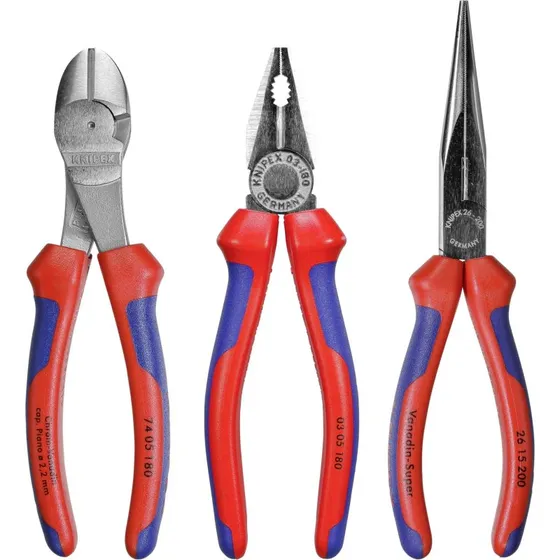 Knipex 00 20 11 V01 Montageværktøjssæt med tænger – 3 dele
