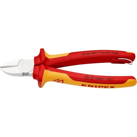 KNIPEX 70 06 180 Skævbider isoleret, VDE-godkendt