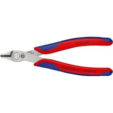 KNIPEX Electronic Super Knips® XL 140 mm, rød/blå, isoleret