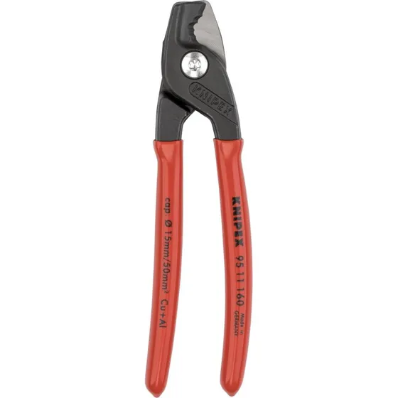 KNIPEX StepCut 160 mm Kabelsaks, brun, 15 mm skærediameter