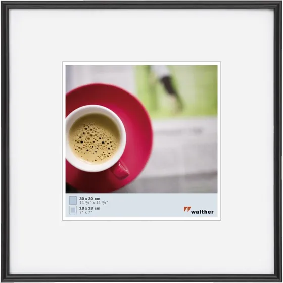 Walther Design Galeria Fotoramme 30x30 cm Sort