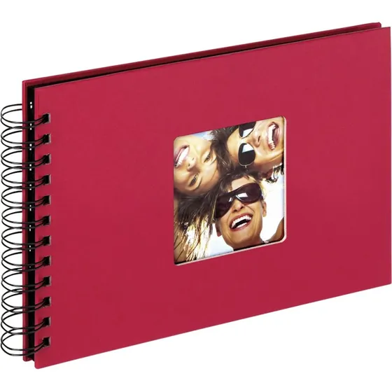 Walther SA-109-R Fotoalbum, Spiral, 23x17cm, 40 Sider, Rød