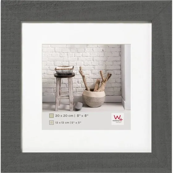 Walther Design Home Fotoramme 40x40 cm Grå Træ