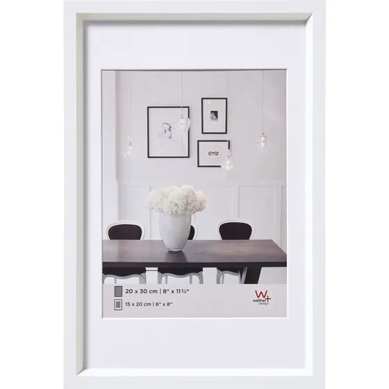Walther Steel Style ES030W 20x30 cm Hvid Kunststof Billedramme