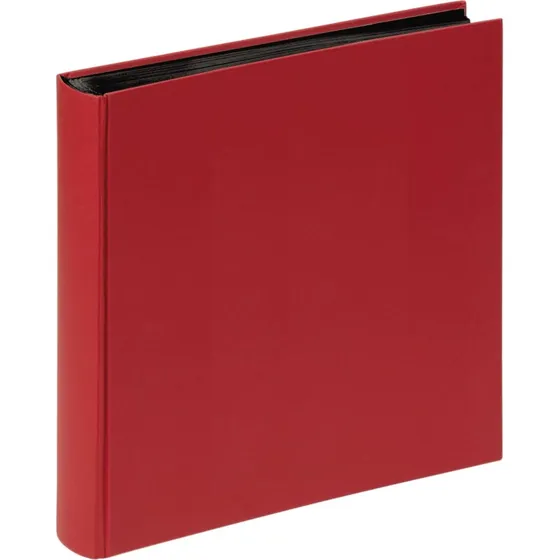 Walther Fun Fotoalbum 30x30 cm, 100 sorte sider, rød