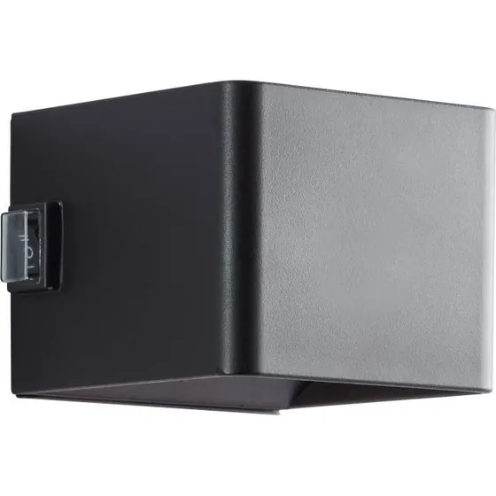 ISEO Brilliant Magnetisk Udendørs Væglampe, Sort, 4W, USB-Genopladelig