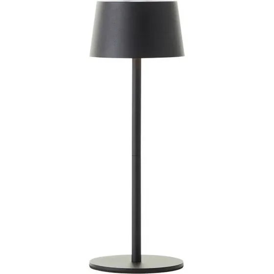 Brilliant JONA LED-bordlampe, sort, IP44, USB-opladbar