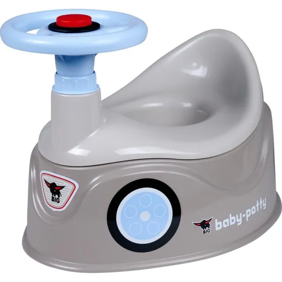 BIG Baby Potty med grå styr, sportsvognslook