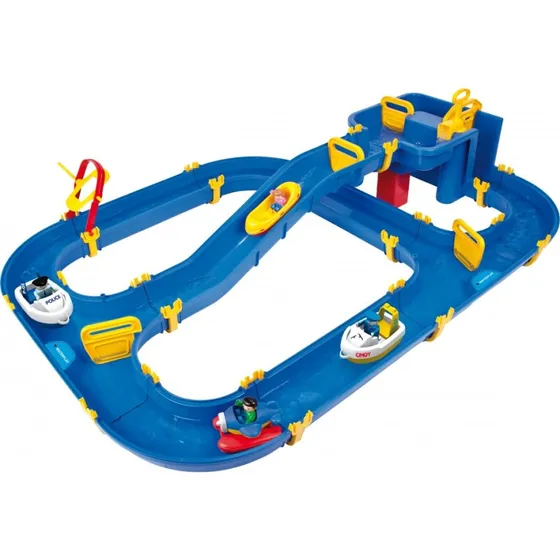 BIG Toys Waterplay Niagara Vandlegekanal med Både og Flyvemaskine