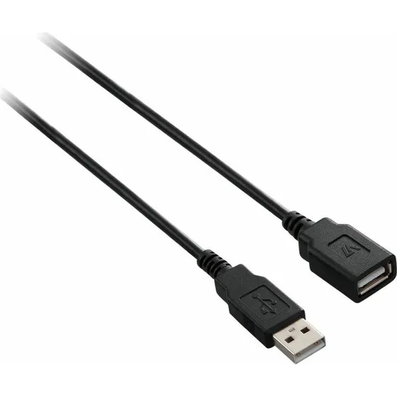 V7 USB 2.0 Forlængerkabel 1,8 m Sort