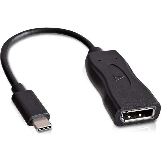 V7 USB-C til DisplayPort-adapter, sort