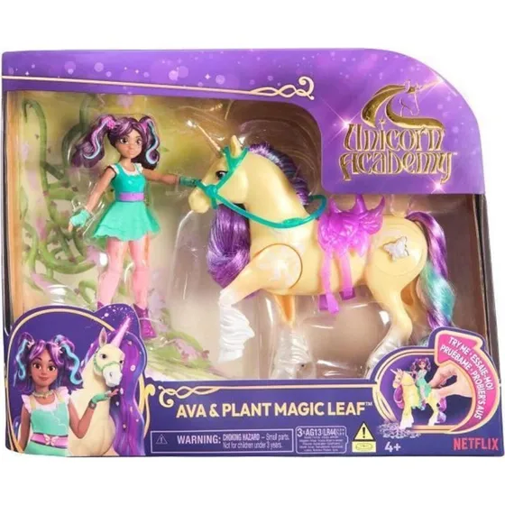 Spin Master Unicorn Academy Ava & Plant Magic Leaf - Dukke med Magisk Blad