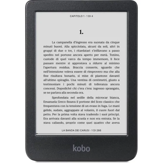Kobo Clara BW 6" e-bogslæser, sort, 16 GB