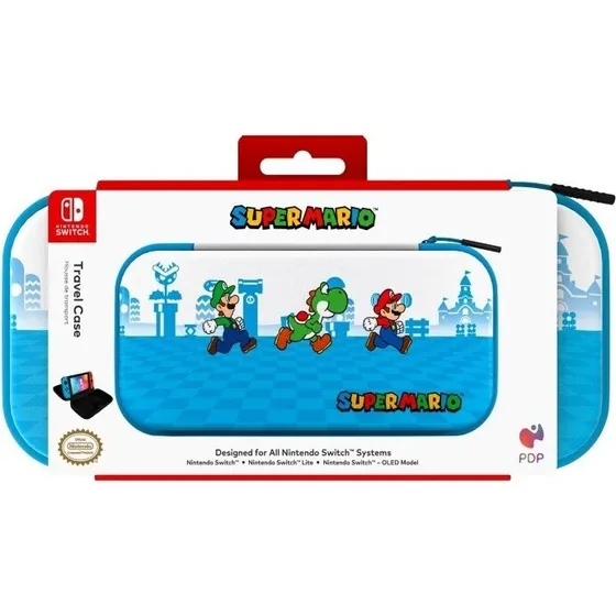 PDP Mario Escape Switch Travel Case, Hvid