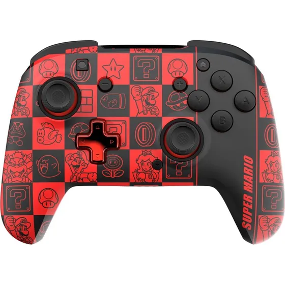 PDP Rematch Glow Trådløs Gamepad til Nintendo Switch, Sort/Rød