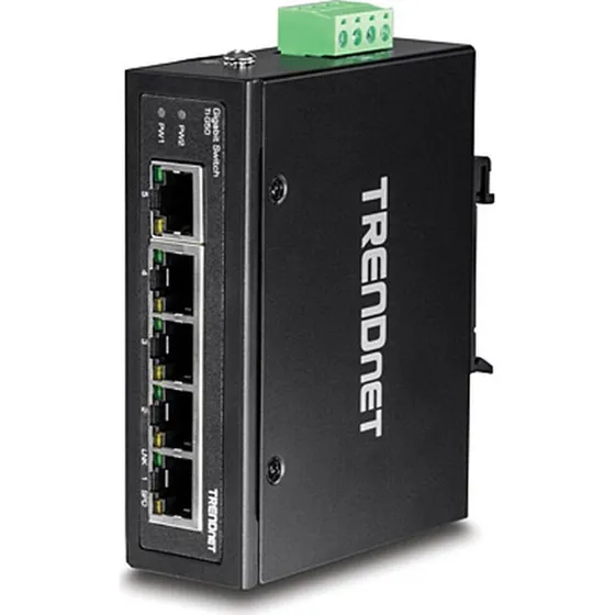 Trendnet TI-G50 5-porte industri switch, uadministreret, DC