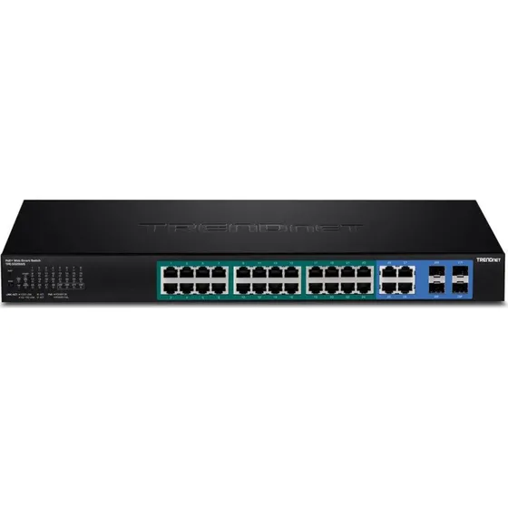 Trendnet TPE-5028WS 28-porte PoE+ Switch, sort
