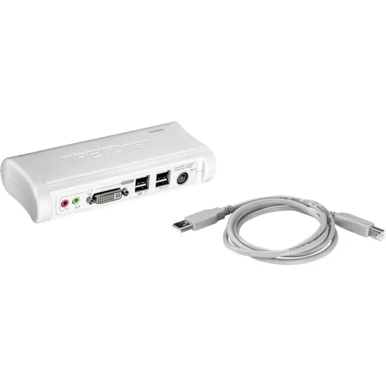 TRENDnet TK 204UK KVM/audio-switch, 2-port, desktop